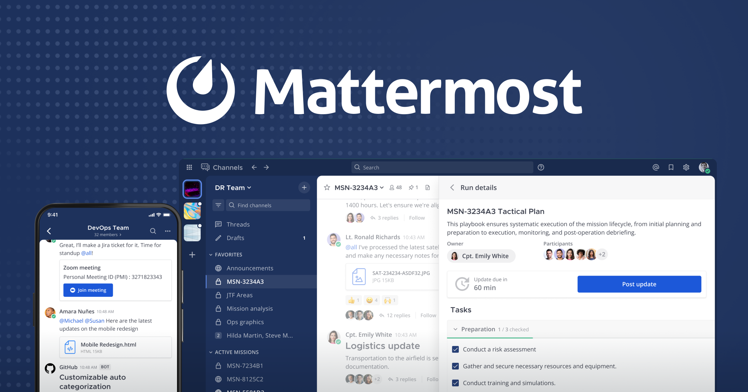 Dashboard Mattermost